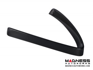 Alfa Romeo Stelvio Front V Shield Grill Frame - Carbon Fiber - Red Carbon - Feroce Carbon